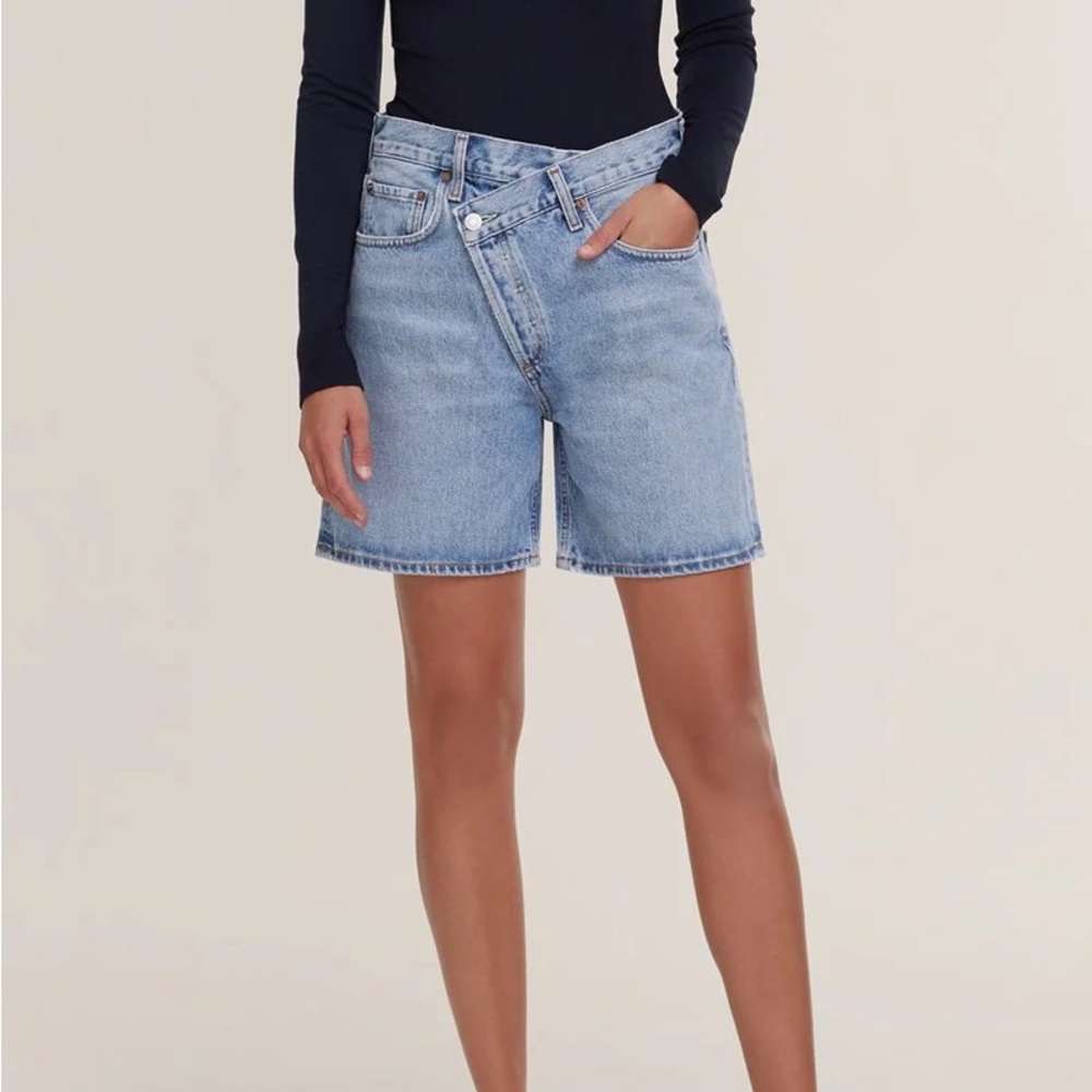 AGOLDE Women's Blue Denim Shorts